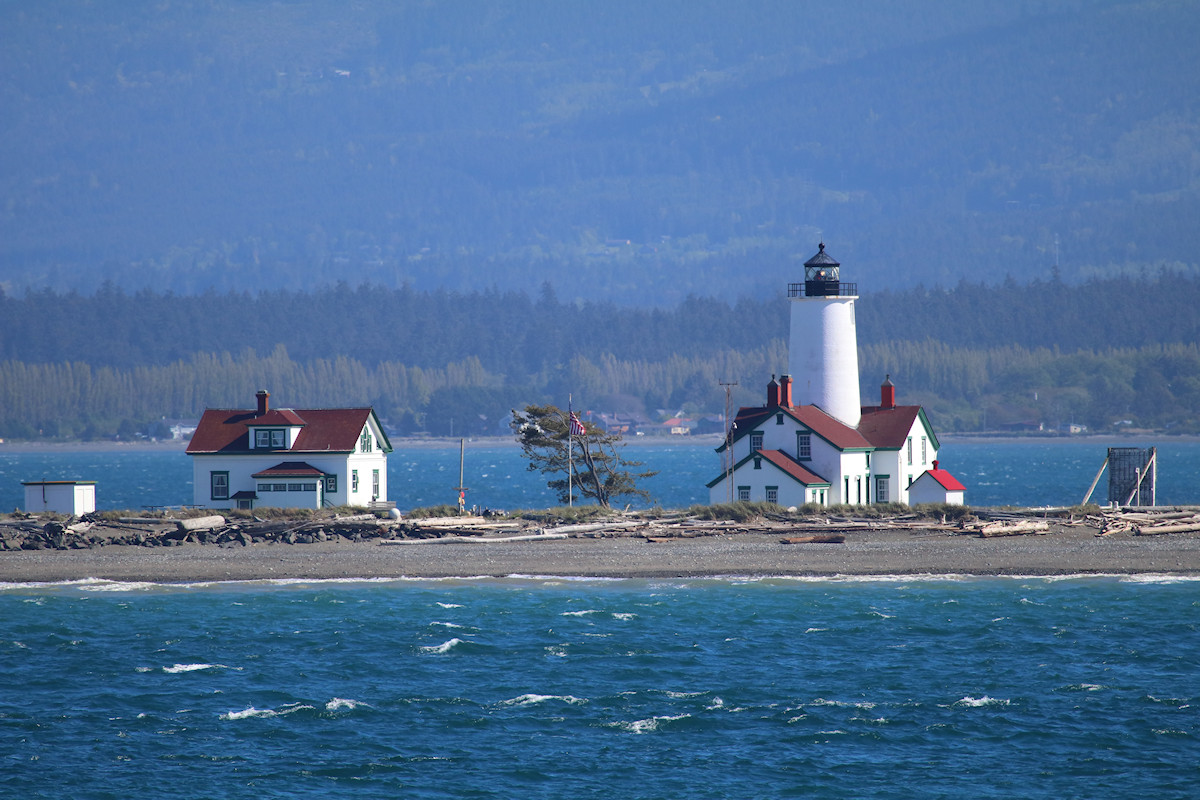 A lighthouse near Port Townsend Washington