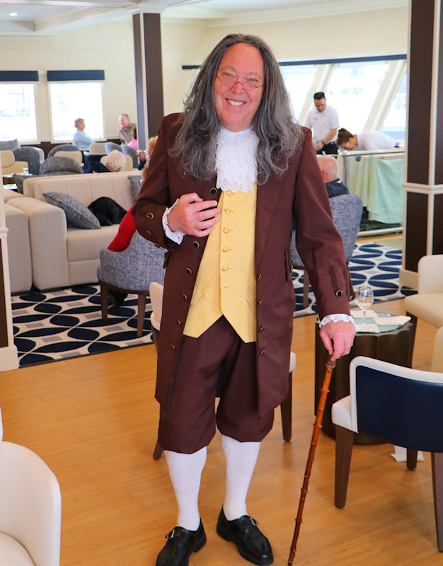 Historical actor portraying Ben Franklin