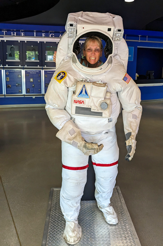 Kellyn Zimmerlin as an astronaut