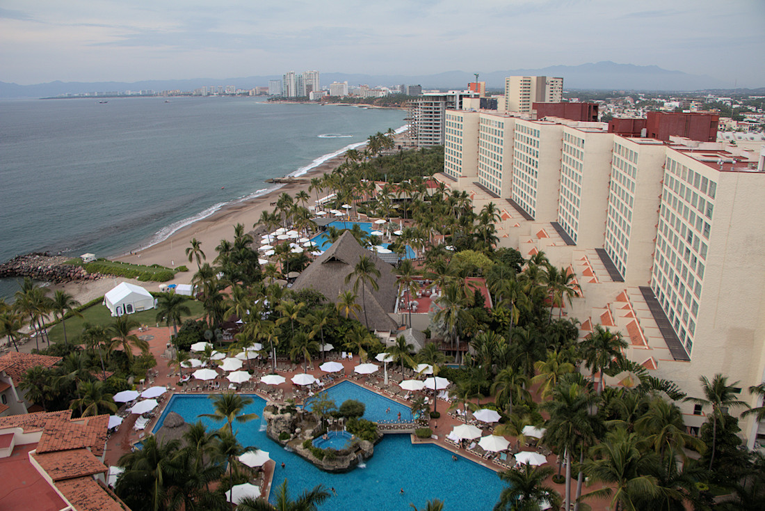 view of Puerto Vallarta from 25th floor