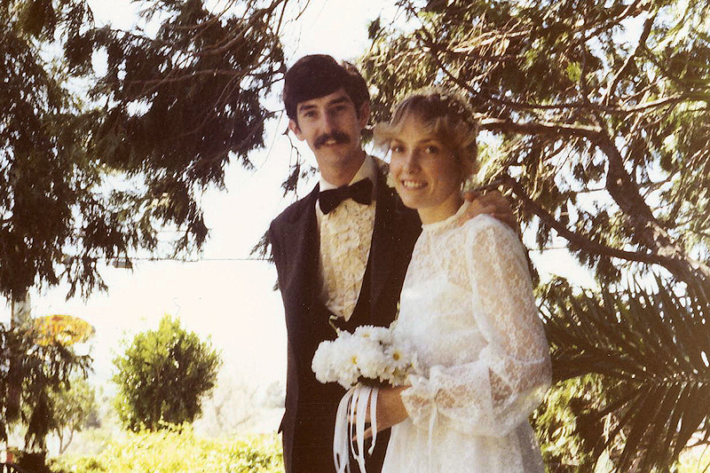 Jim & Kellyn Zimmerlin wedding photo from 1981