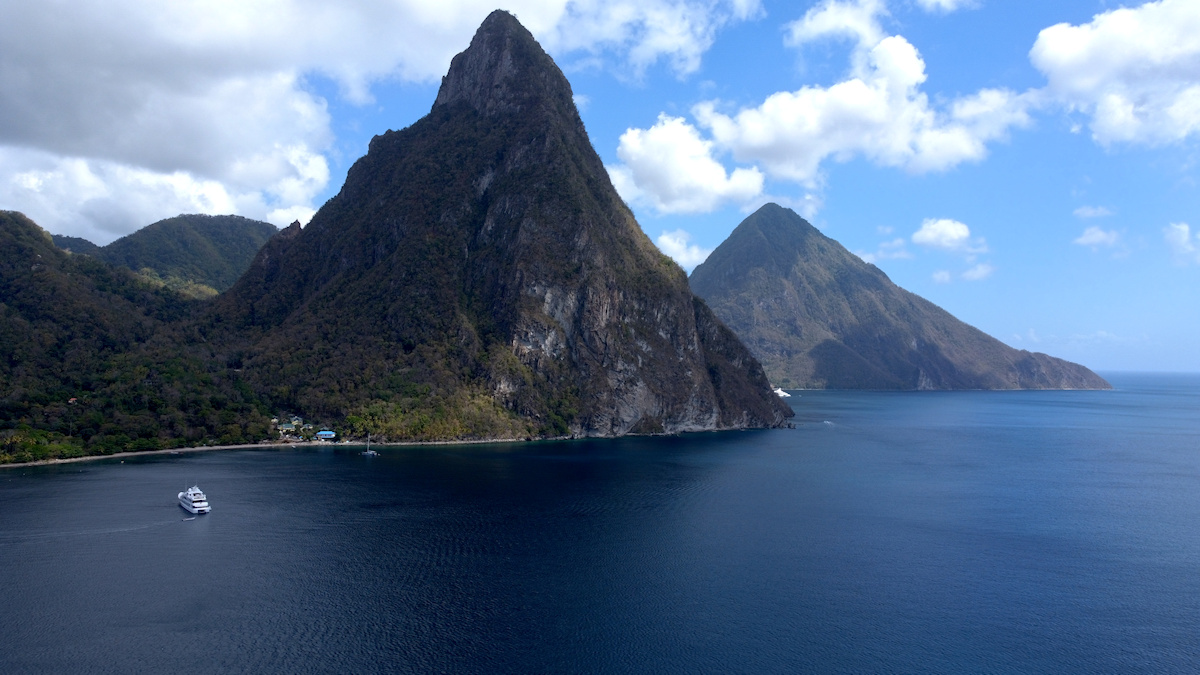 The Pitons in St Lucia