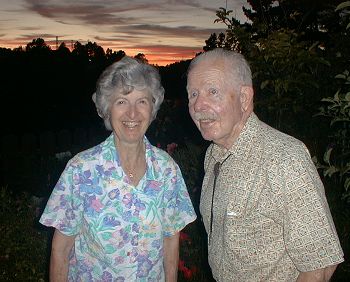 Ruth and Rudy at sunset