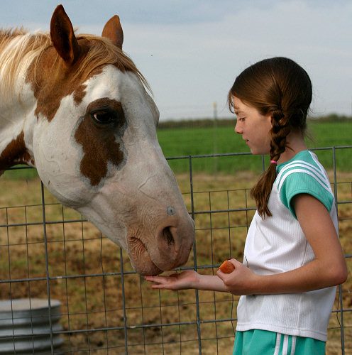 Kindra Klaustermeyer with horse
