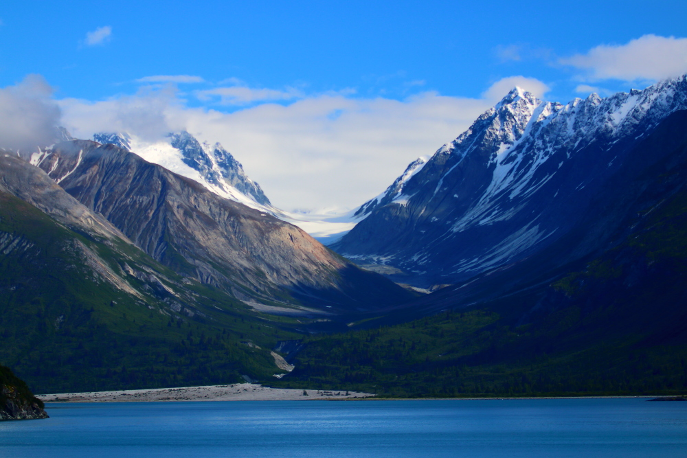 valley formed by glacier in Alaska