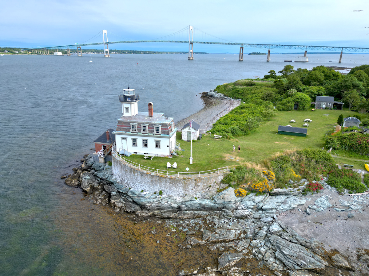Rose Island Lighthouse in Newport, Rhode Island