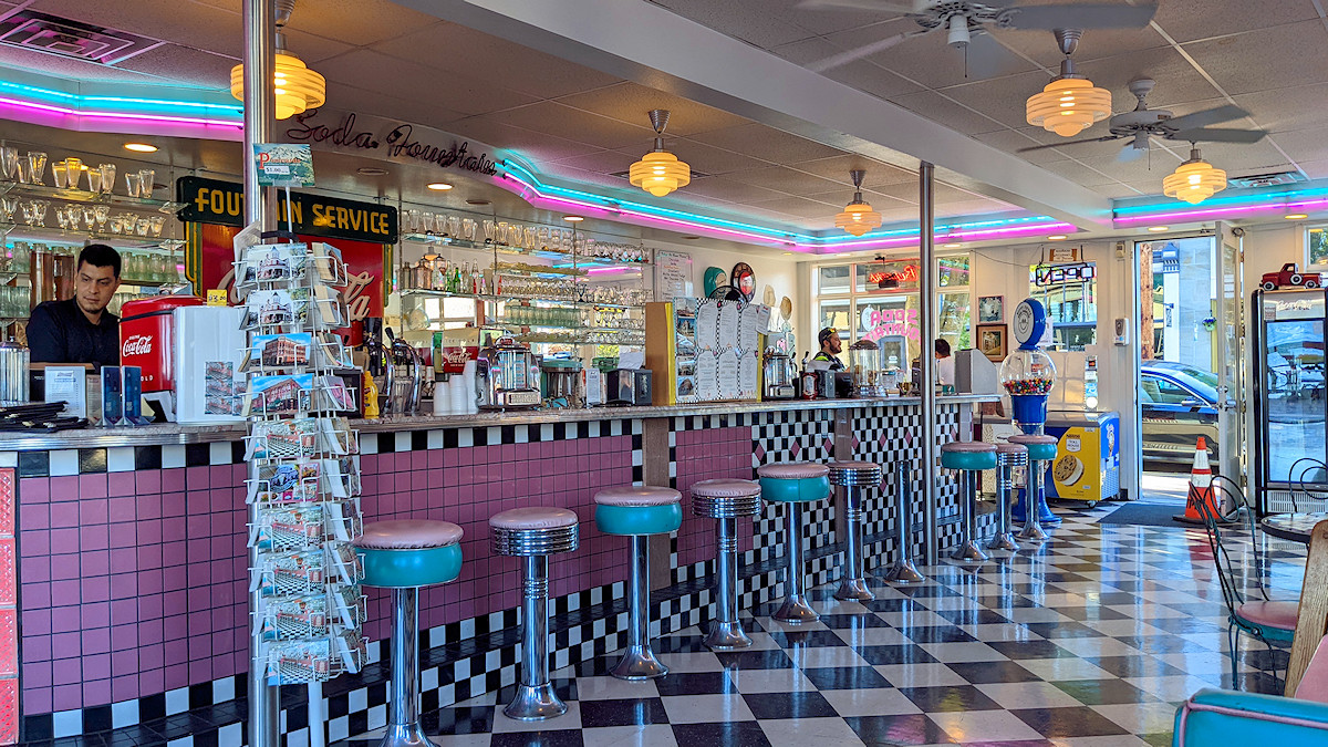 50s-style diner in Port Townsend, Washington