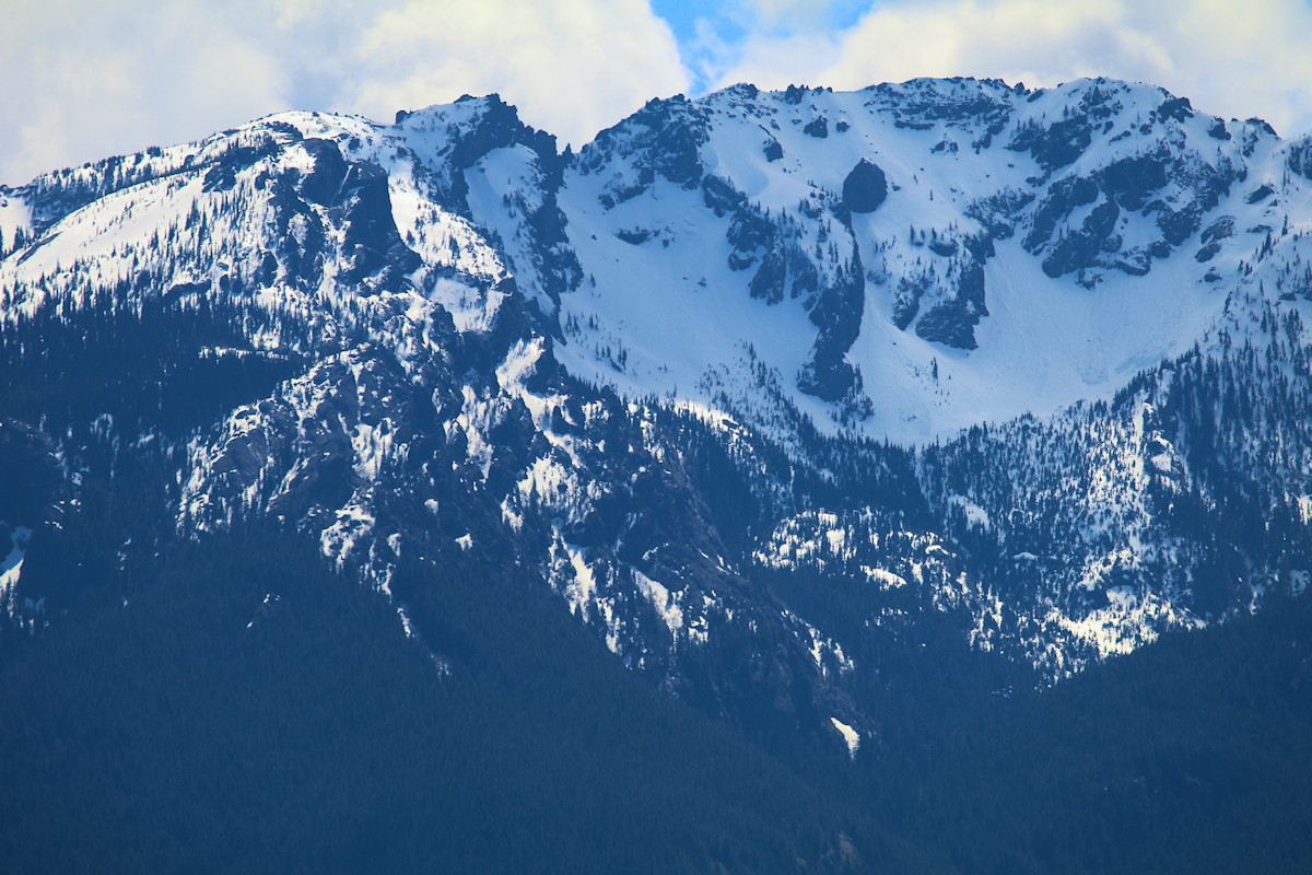 The Olympic Mountains as seen from Port Angeles, Washington