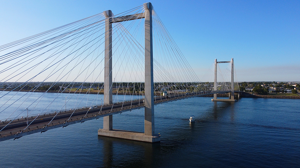 Cable bridge in the Tri Cities