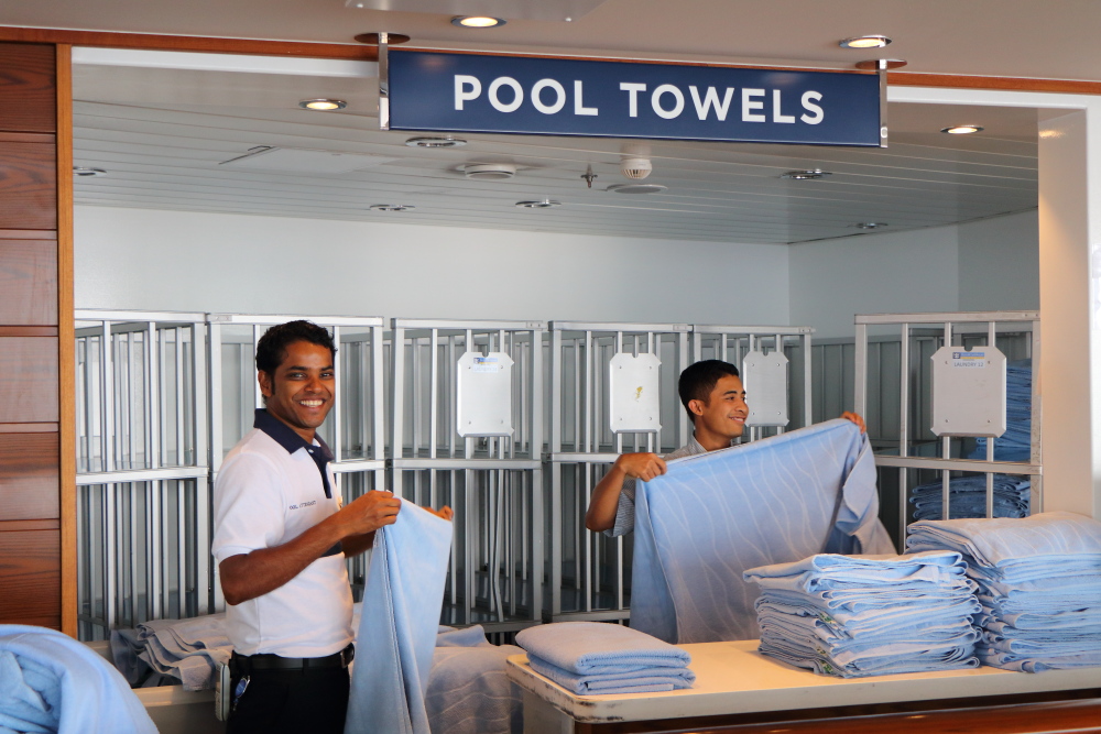 Anthem of the Seas towel station