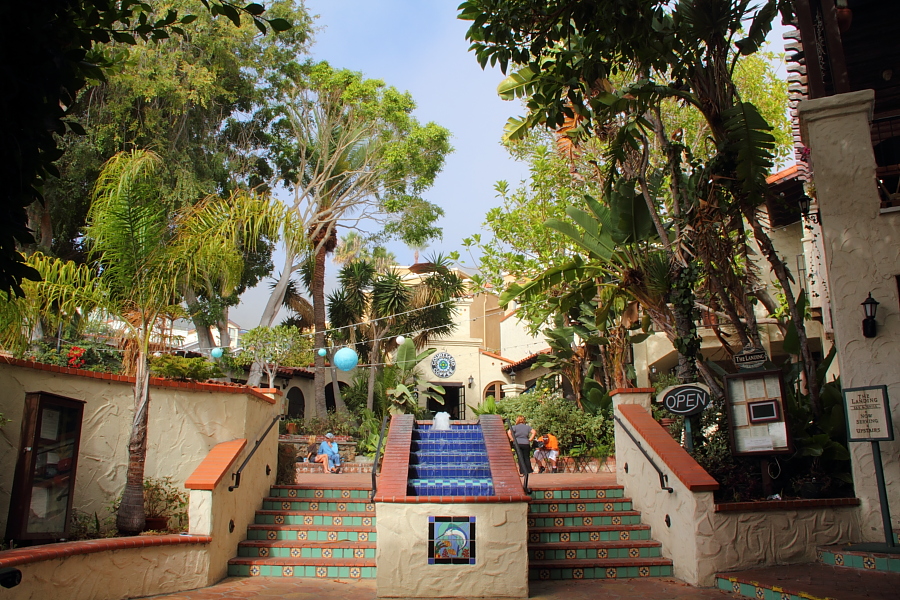 A beautiful shopping complex in Avalon, on Catalina Island