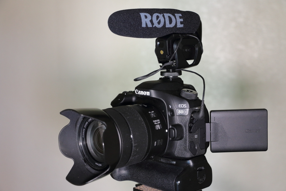 Canon 80D Rode Microphone