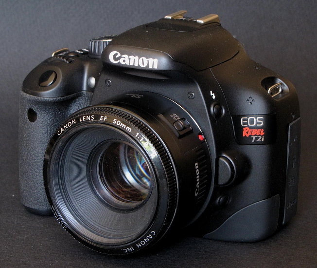 Canon Digital Rebel T2i with 50mm lens
