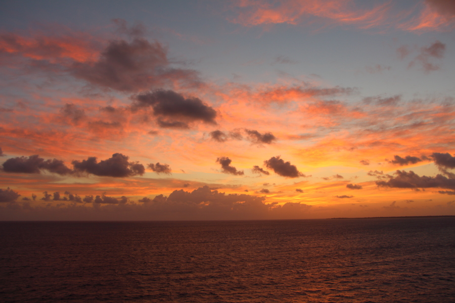 Caribbean sunrise photo by Jim Zimmerlin