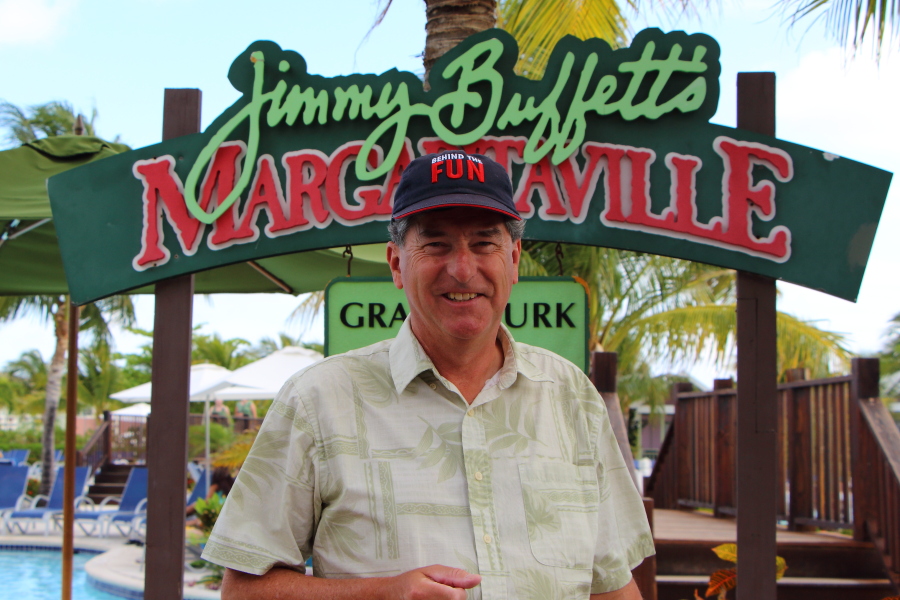 Jim Zimmerlin at Margaritaville on Grand Turk