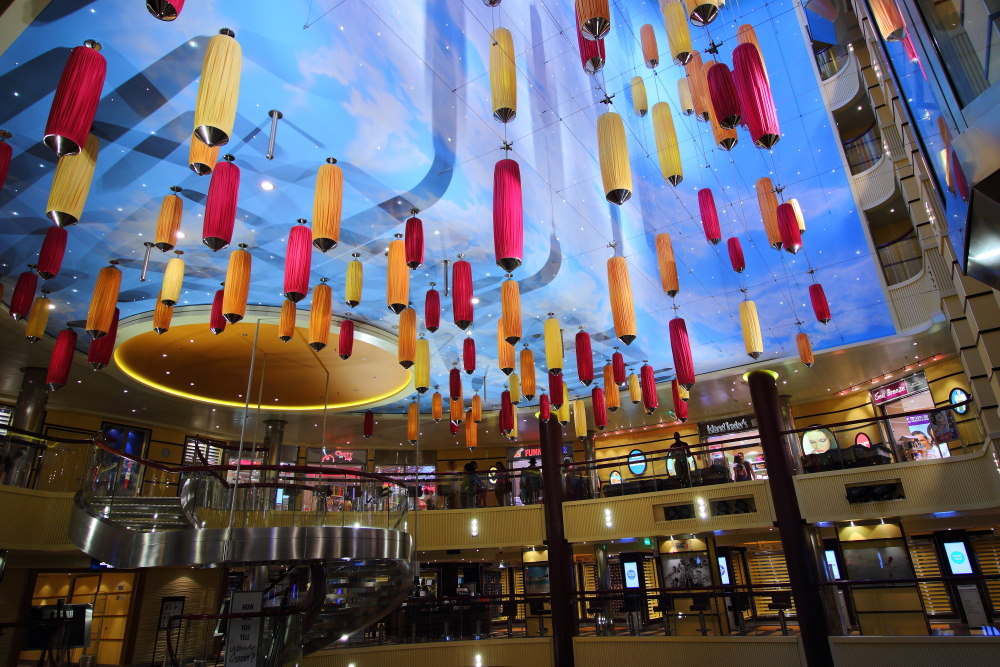 Carnival Breeze lobby atrium