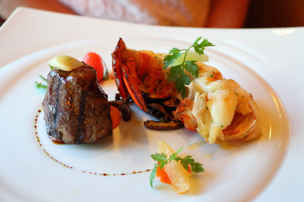 Carnival steakhouse surf and turf