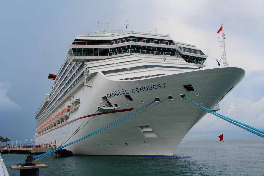 Carnival Conquest cruise ship in Key West, Florida