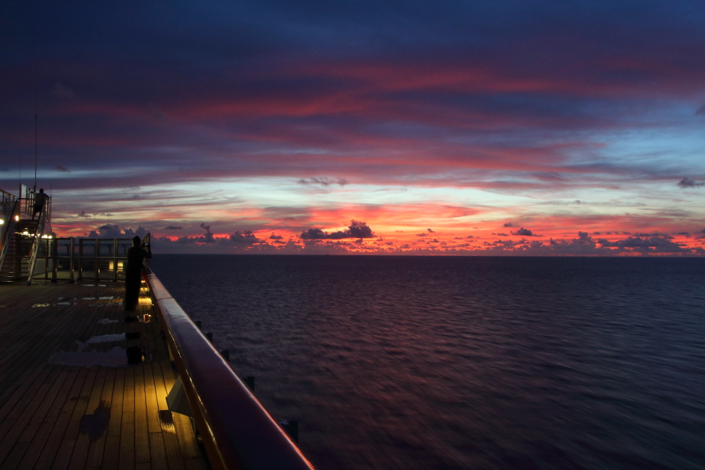 Sunset from the Carnival Conquest