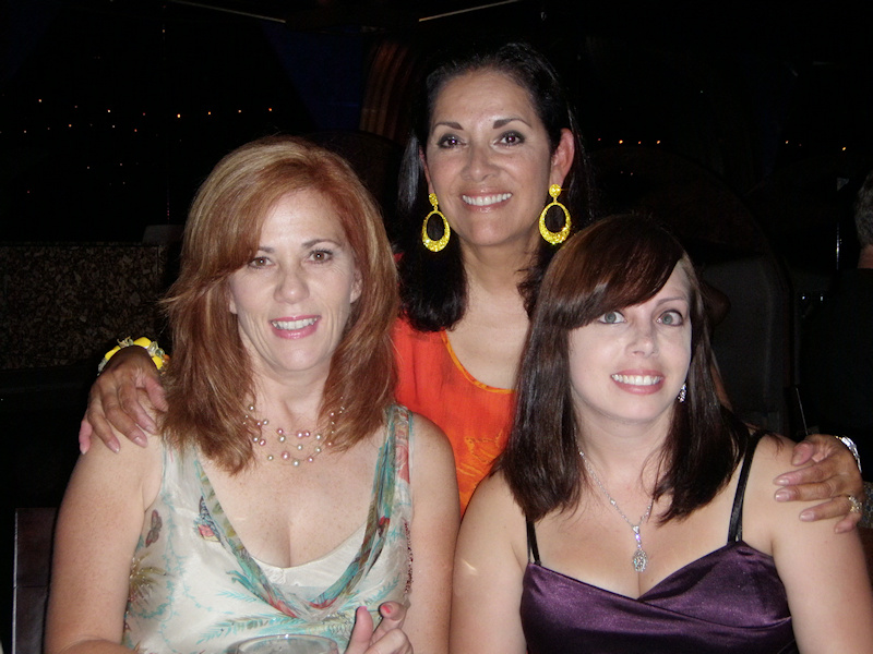 Dani, Tricia, and Carolyn on formal night
