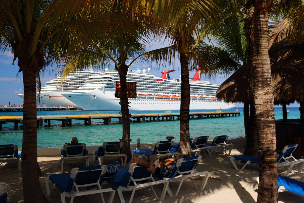 Carnival Freedom and Carnival Breeze in Cozumel, Mexico