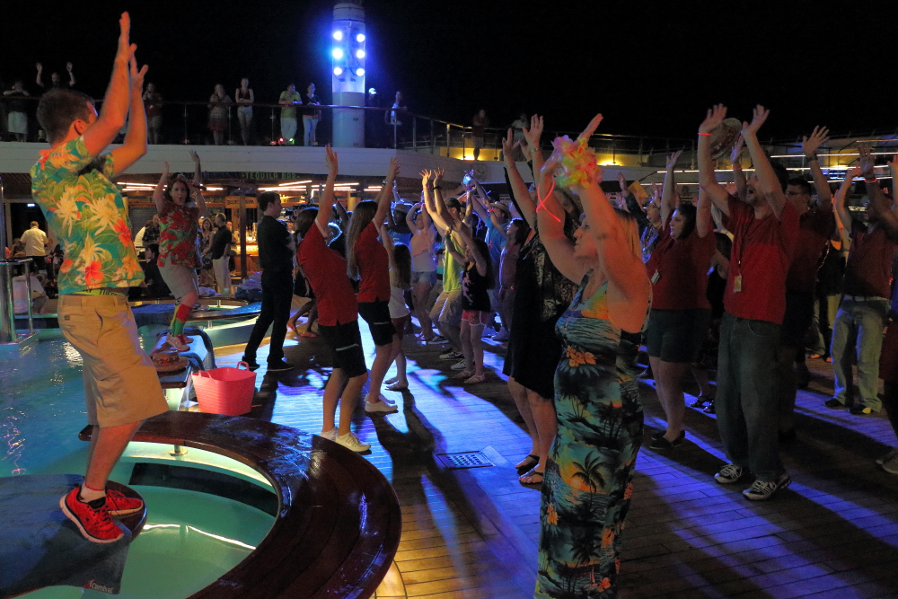 Carnival Freedom deck party