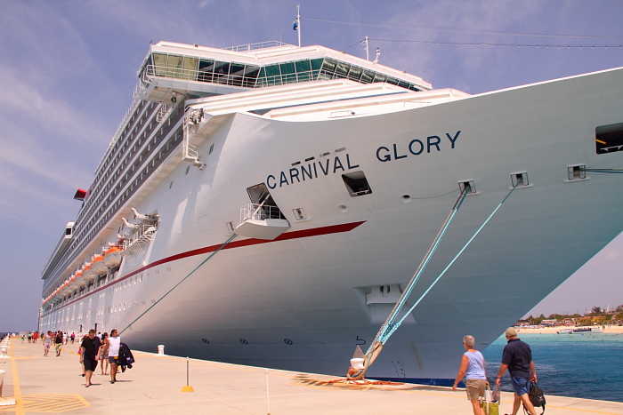 Carnival Glory docked at Grand Turk