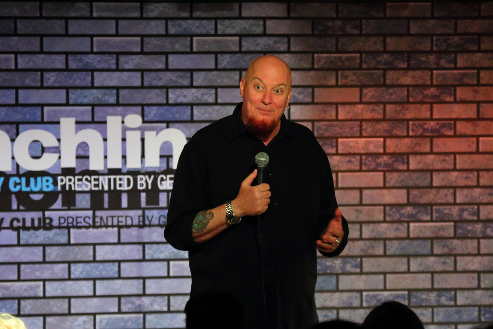Comedian Allyn Ball in the Punchliner comedy club