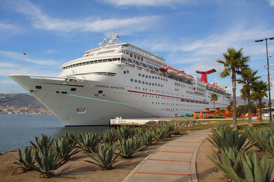 Carnival Inspiration docked in Ensenada, Mexico