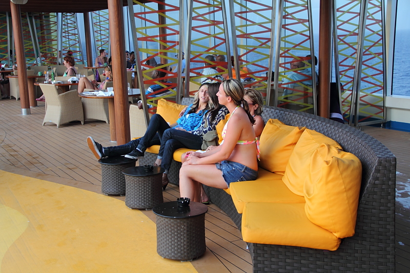 Improved outdoor furniture on Carnival Magic