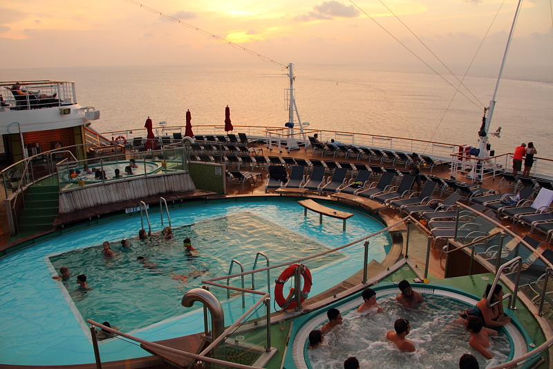 Sunset as seen from the Carnival Magic