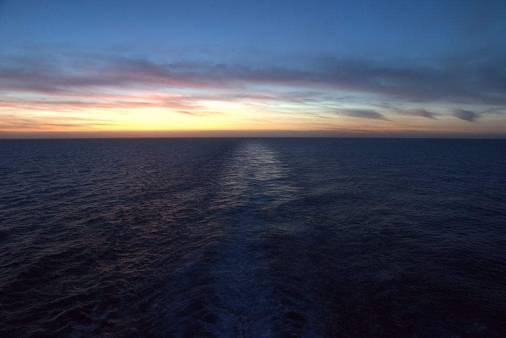 Pacific sunrise as seen from Carnival Miracle