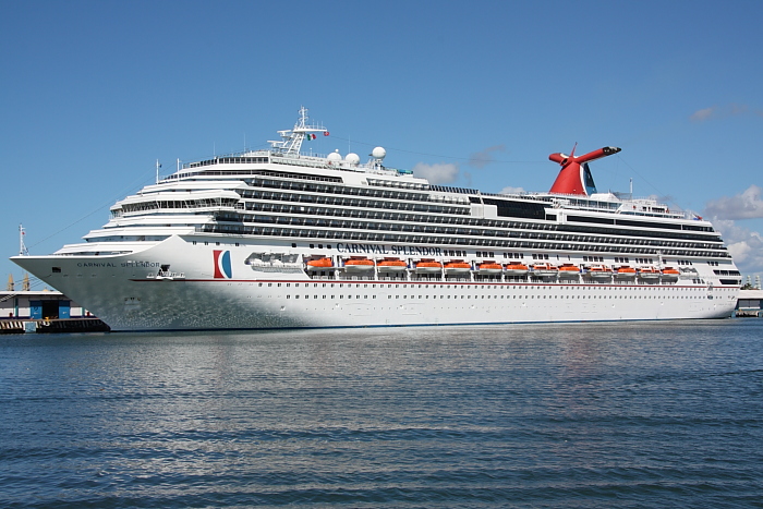 Carnival Splendor cruise ship docked in Mazatlan, Mexico