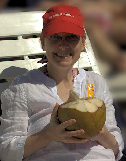 Coconut drink in Mazatlan, Mexico