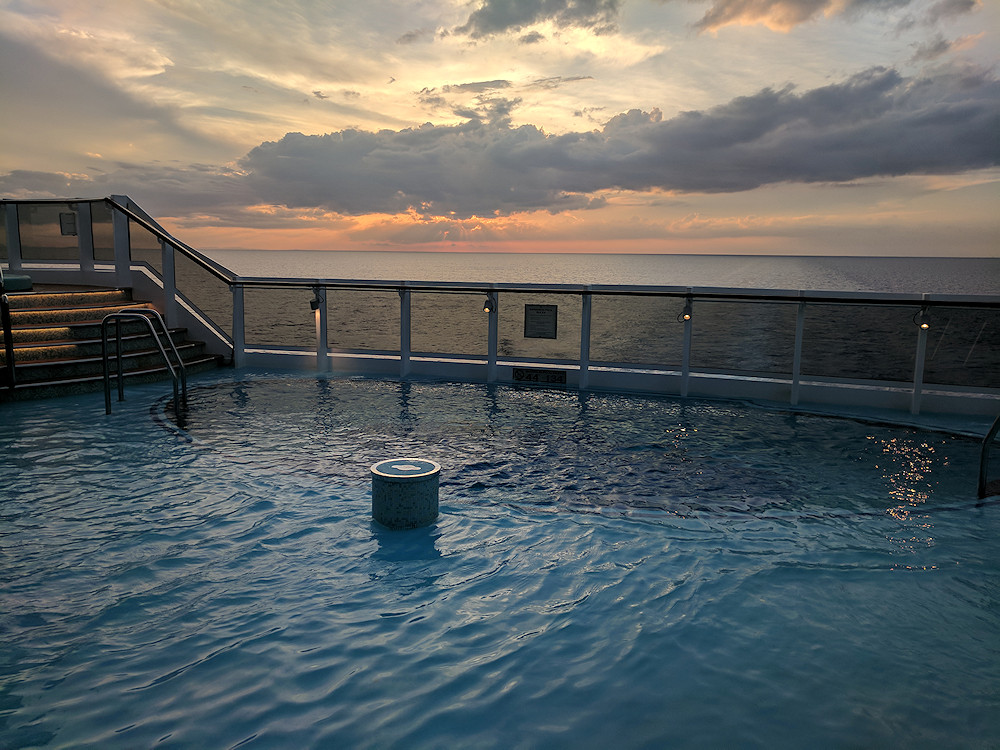 Carnival Vista Havana pool sunset