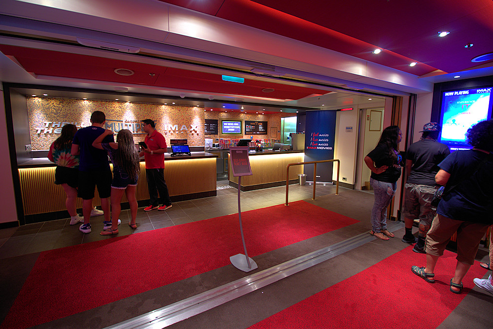 Carnival Vista IMAX lobby