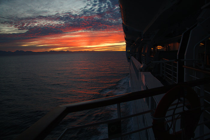 Mexican sunrise photo from the Carnival Elation cruise ship