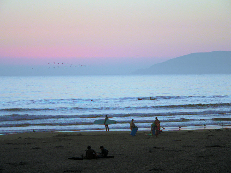 Pismo Beach just before dark