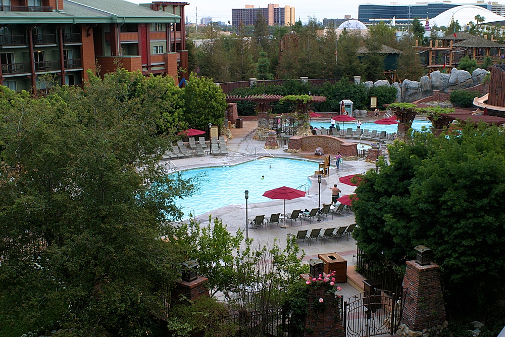 Swimming pool at Disney's Grand Californian hotel in Disneyland in Anaheim