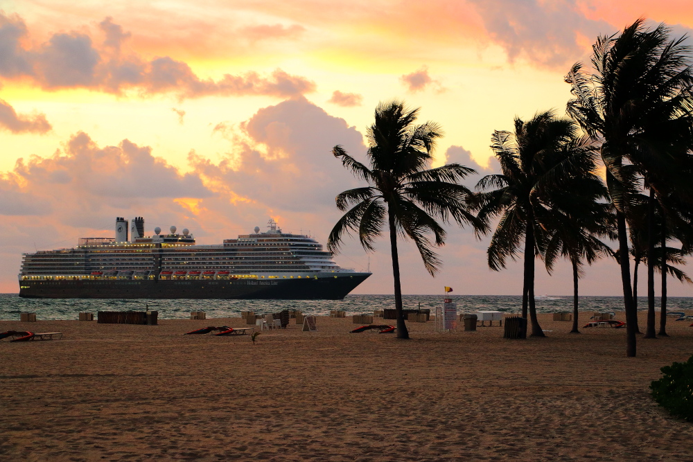 Holland America cruise ship in Ft Lauderdale