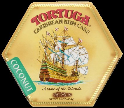 Tortuga Caribbean Rum Cake coconut