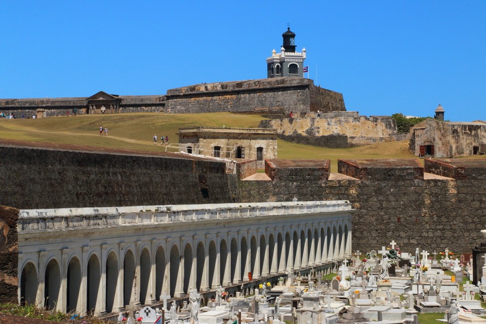 El Morro fort and cemetary in San Juan, Puerto Rico