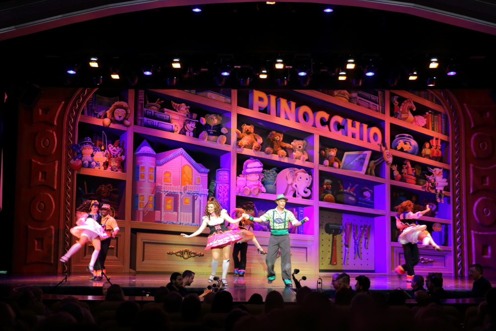 Pinocchio show on Independence Of The Seas