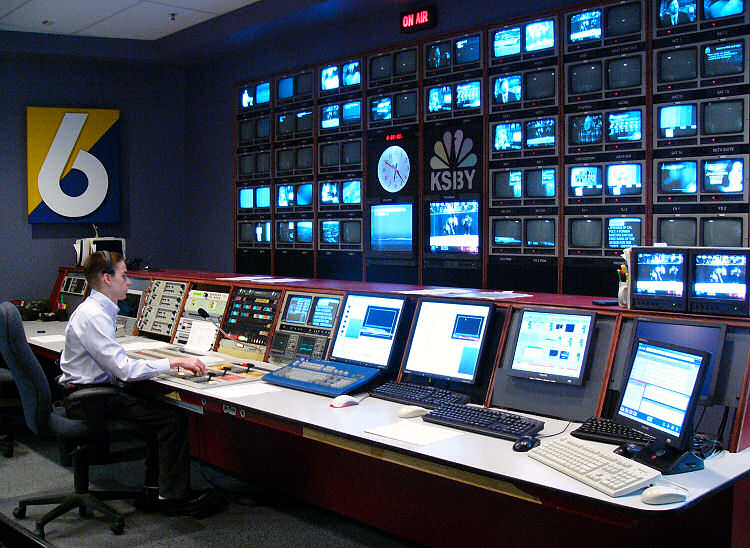 KSBY TV control room