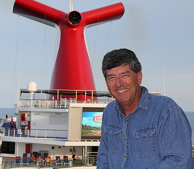 Jim Zimmerlin on a Carnival cruise ship vacation