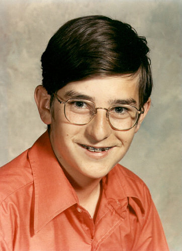 Jim Zimmerlin with braces in grade school