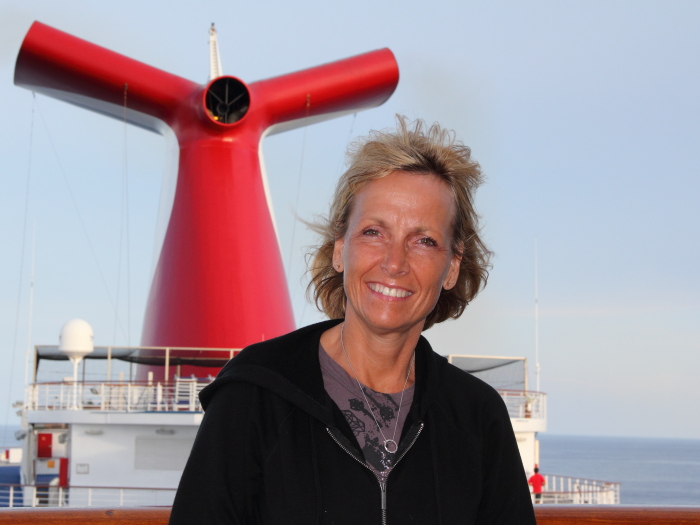Kellyn Zimmerlin on cruise ship