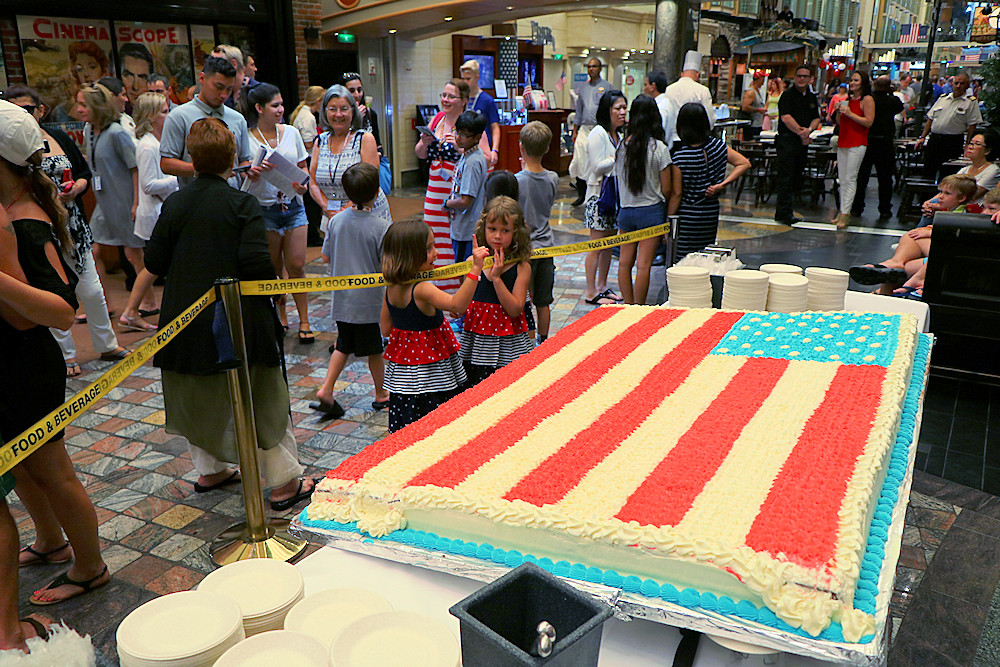 Liberty Of The Seas flag cake