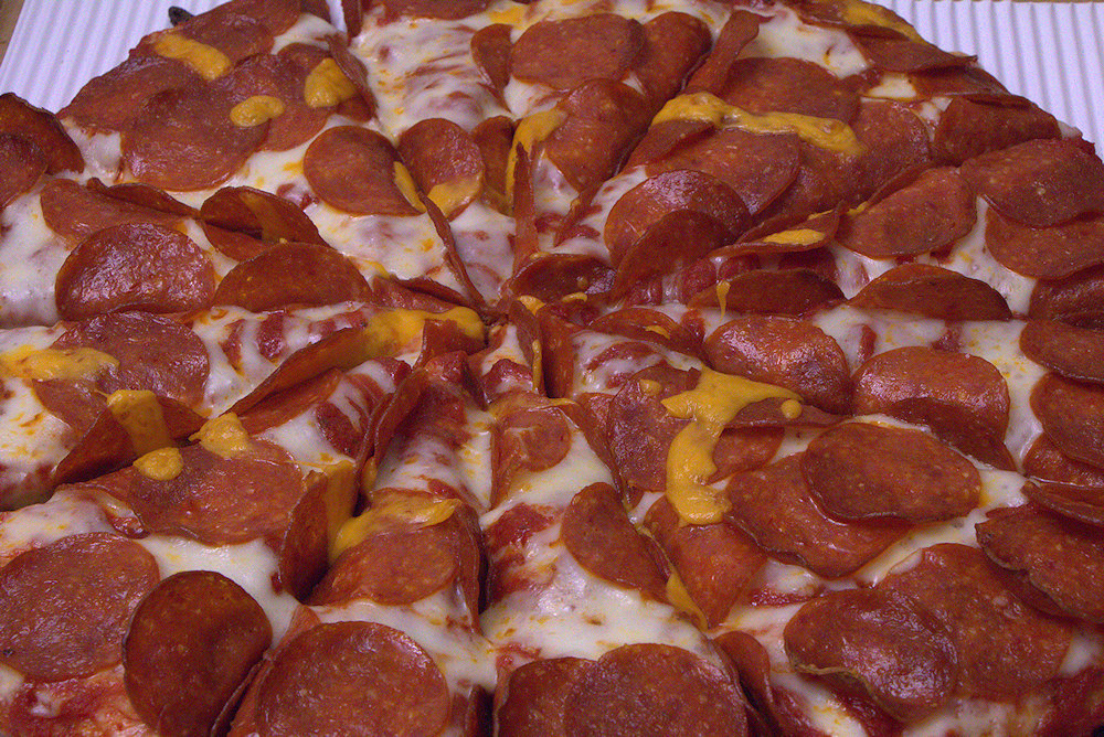 Pepperoni pizza from Klondike Cafe, Arroyo Grande, California