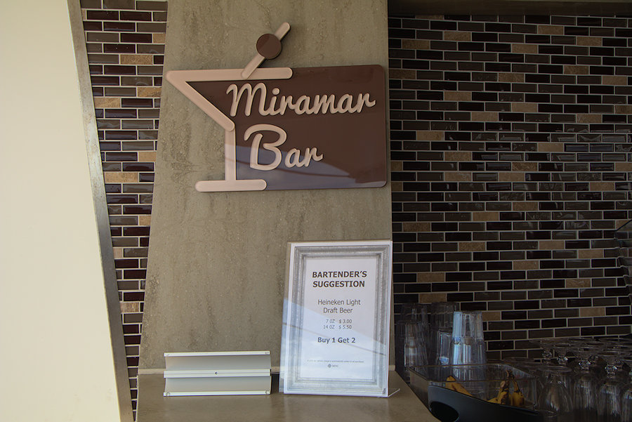 MSC Seaside Miramar bar